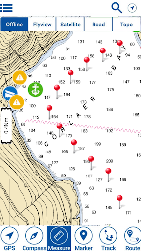 Lake Perris Offline GPS Charts Screen 3