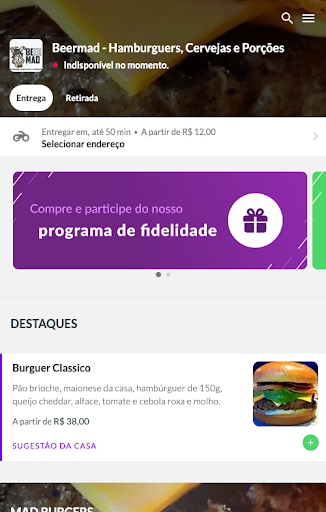 Android application BeerMad Delivery screenshort