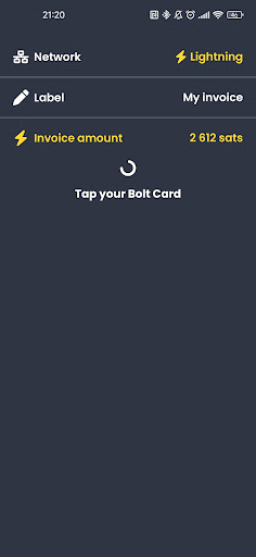Boltcard Tools Terminal Screen 2
