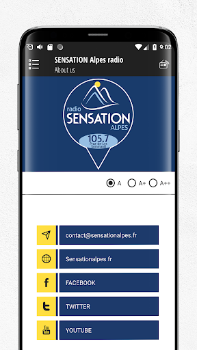 SENSATION Alpes radio Screen 3