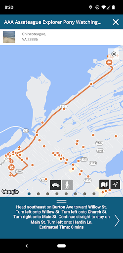 Screenshot of Chincoteague Island VA