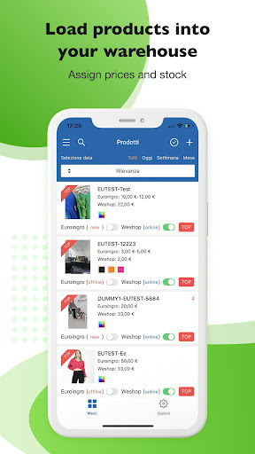 Android application WeShop Manager screenshort