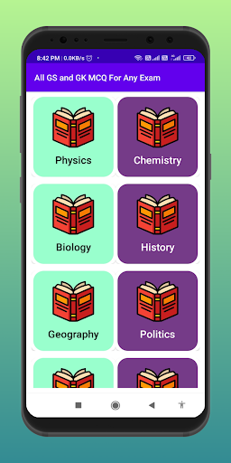 Android application All GK and GS MCQ For Any Exam screenshort