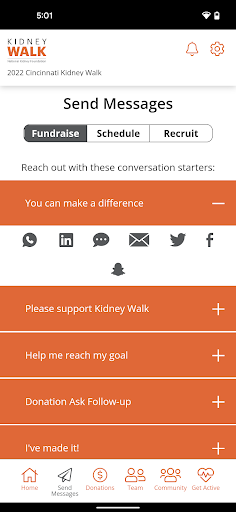 Kidney Walk Screen 3