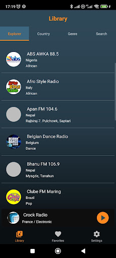 Android application Worldwide Radios screenshort