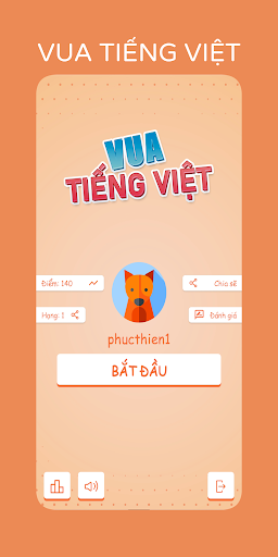 Android application Vua Tiếng Việt screenshort