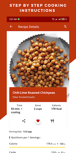 Healthy Snacks Recipes Offline Screen 3