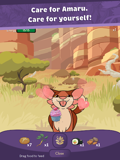 Screenshot of Amaru: The Self-Care Pet