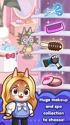 Idle Cat Makeover: Hair Salon - Screenshot 3