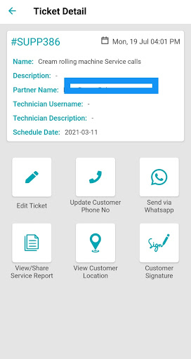 CS aerotherm - Technicians app Screen 3