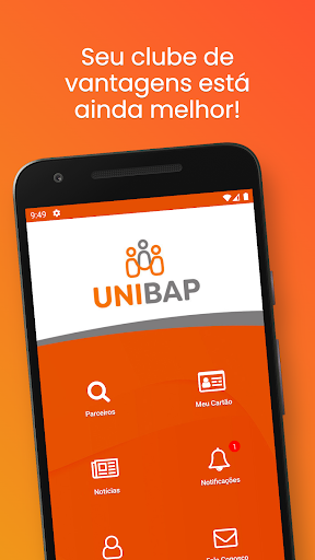 Android application Unibap screenshort