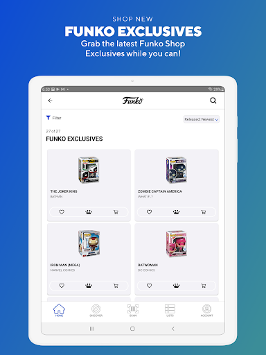 Screenshot of Funko