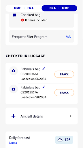 Screenshot of SAS – Scandinavian Airlines