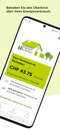 Android application CKW Energie Tracker screenshort