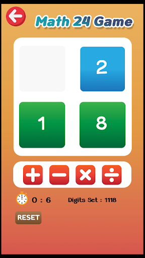 Math24Game Screen 3