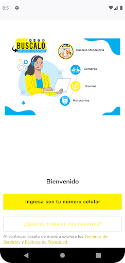Android application Buscalo Servicios Integrales screenshort
