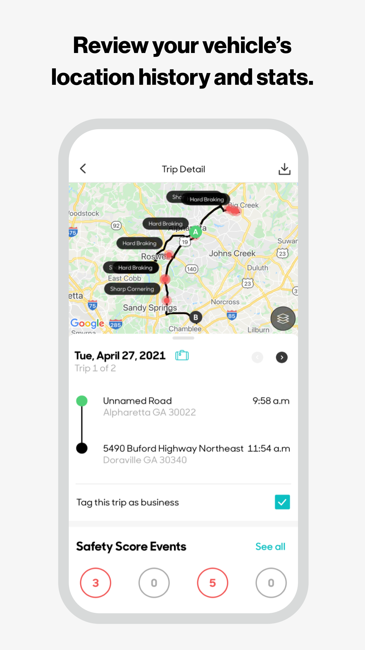 Android application Hum: GPS Locator screenshort