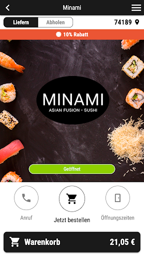 Android application Minami screenshort