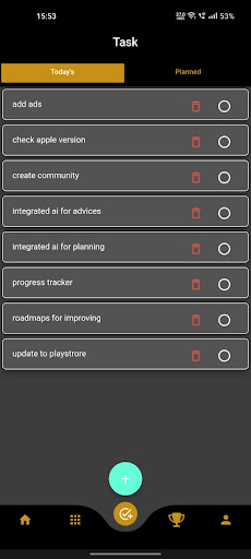 Android application LevelUp screenshort