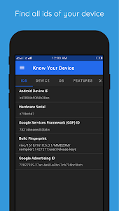 Know Your Device - Device Info