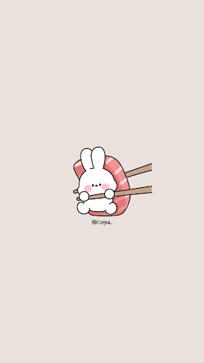 Android application 카카오톡 테마 - 참치초밥 바니_라인 screenshort
