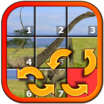 Cover Image of Download Kids Dinosaur Rex Slide Puzzle 1.4.1 APK