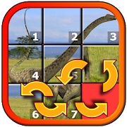 Kids Dinosaur Rex Slide Puzzle  Icon