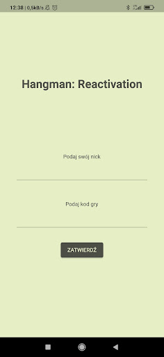 Hangman: Reactivation Screen 2