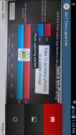 Android application 24/7 Time Lapse Lite screenshort