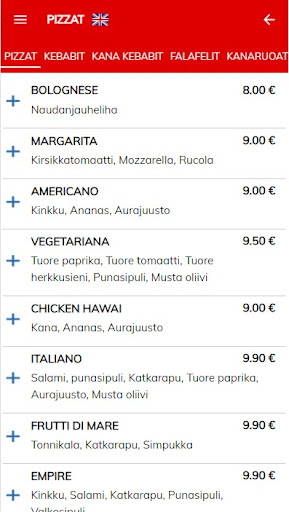 Pizzeria Bellas Screen 2