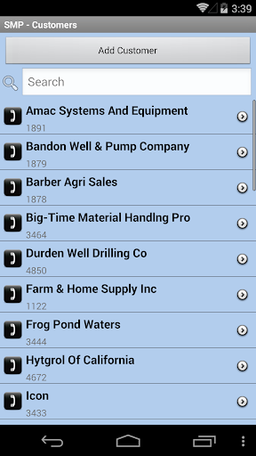 Android application SMP Mobile screenshort