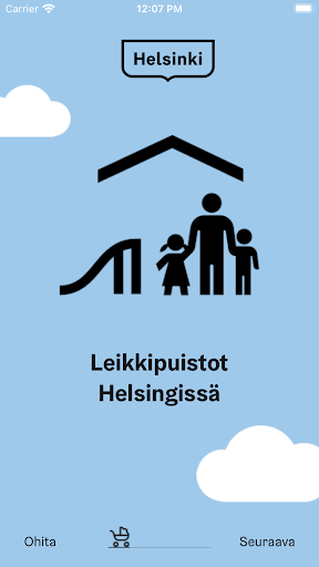 Android application Leikkipuistot screenshort