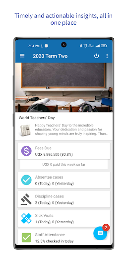 Android application Schoolpartner screenshort