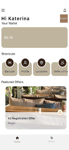 Android application Hogar Rewards screenshort