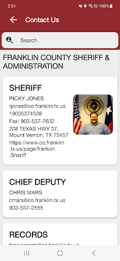 Franklin County Sheriff Screen 2