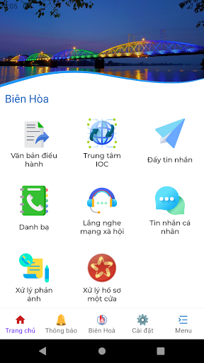 Android application Biên Hòa Gov screenshort