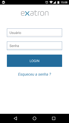 Android application Exatron Representantes screenshort
