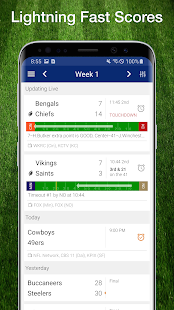 Football NFL Live Scores, Stats, & Schedules 2021 Screenshot