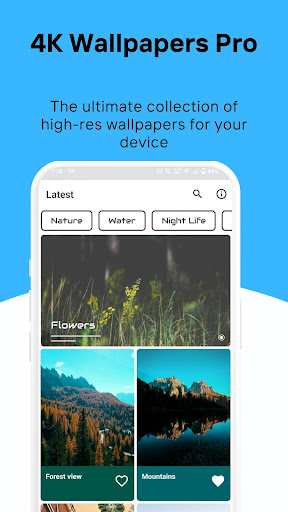 Android application 4K Wallpapers Pro screenshort