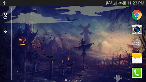 Android application Halloween Live Wallpaper PRO screenshort