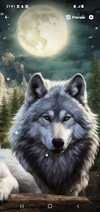 Wolf Moon Live Wallpaper