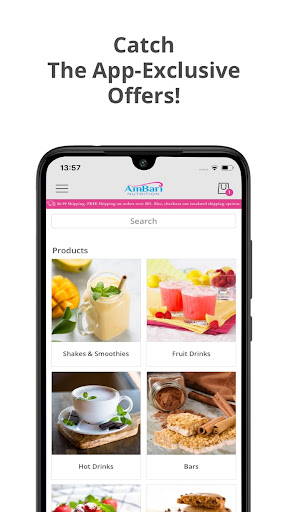 Android application AmBari Nutrition screenshort