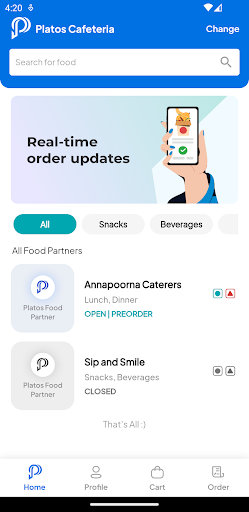 Platos - Cafeteria Redefined Screen 2