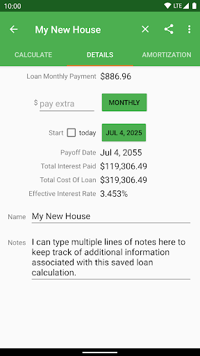 Mortgage Calculator Screen 3