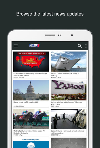 Screenshot of WLOX Local News