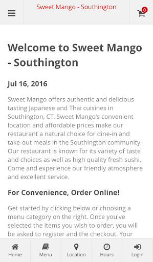 Android application Sweet Mango - Southington screenshort