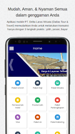 Android application Dallas Umroh screenshort