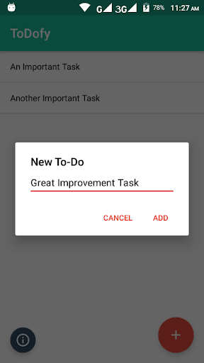 ToDofy Screen 2