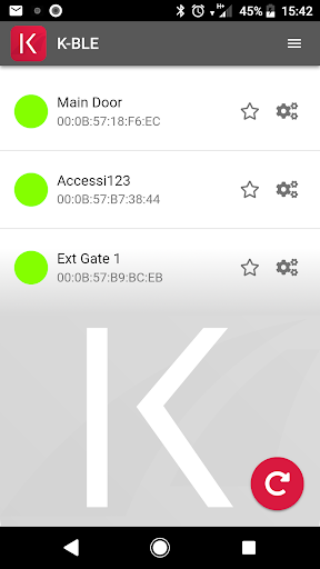 Android application K-BLE screenshort