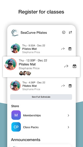 SeaCurve Pilates Screen 2